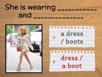 What are you wearing? | Clothes Vocabulary Practice