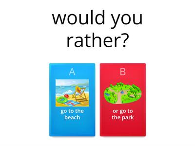 would you rather? summer fun 