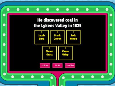 Lykens Valley Coal Unit Essential Material, Terms, Vocab