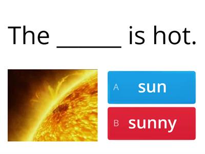 AS2 unit 5 - sun or sunny