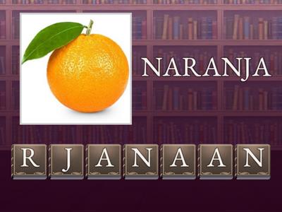 ORDENA LA PALABRA 1- JUGO DE NARANJA