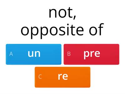 REWARDS #4 Activity I Prefix Meanings