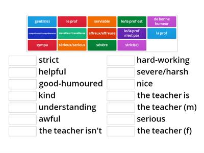 Describing teachers