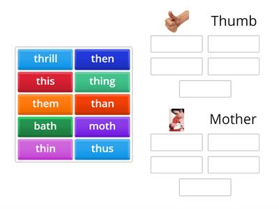 Digraph th thumb or mother?