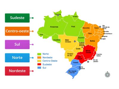 Jogo das regiões do Brasil