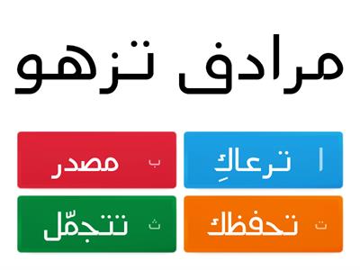 لغتي العربية  - ترادف - للصف الثالث لغة عربية