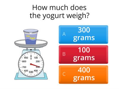 Weight in Grams and Kilograms