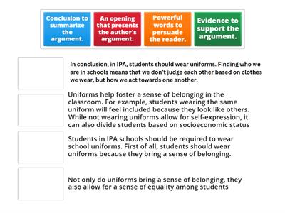 Argument Paragraph