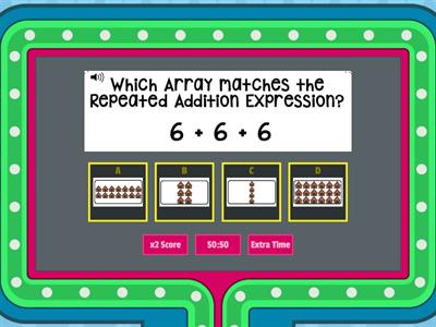 Arrays with Repeated Addition