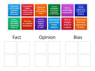 Fact, opinion and bias 1