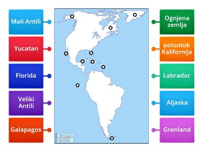 Otoci i poluotoci Sjeverne i Južne Amerike