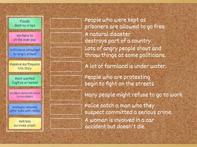 the news, vocabulary, speakout intermediate 2