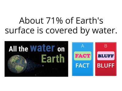 FACT or BLUFF: Earth's Waters