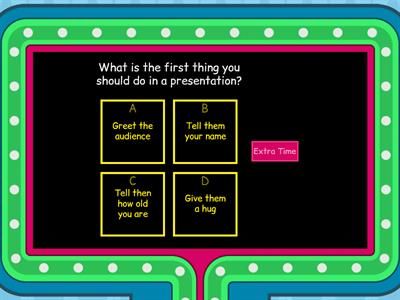 Quick revision: Presentation skills