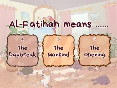  Surah Poster Quiz: Al-Fatihah