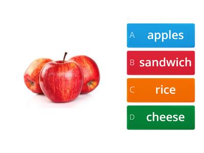 Food Vocabulary 6th Grade B