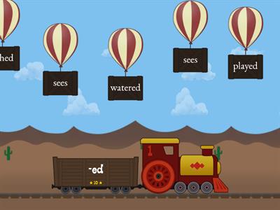 Edmark Level 1 -s, -ing, -ed endings Balloon Sort