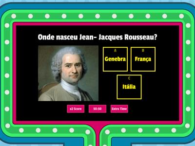 Questionário Rousseau e Pestalozzi
