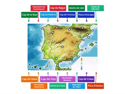 Mapa D'Espanya físic 2a part