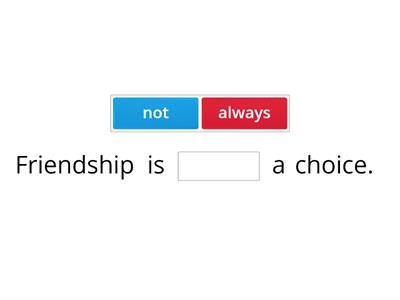 Choosing Appropriate Friends 