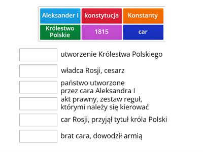 Królestwo Polskie-połącz w pary