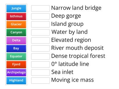 Geography Match-Up