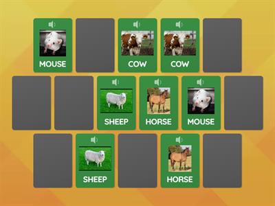 Animals Memory game OU2 U6