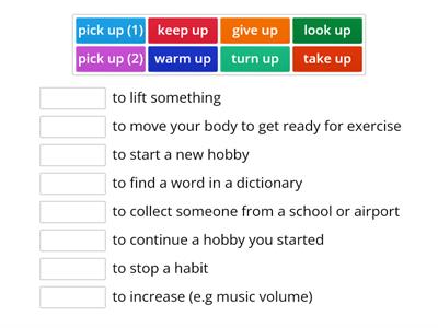 Phrasal Verbs with 'up'