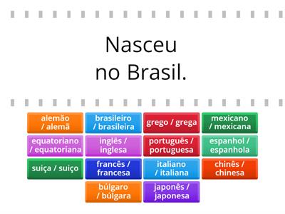 Países e nacionalidades