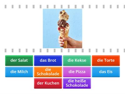 Schokolade und Lebensmittel