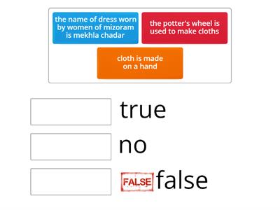 answer the following true and false 