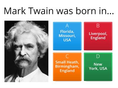 About Mark Twain...