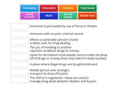 Week 29 - County Lines Recap Activity