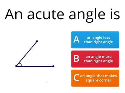 Self Assessment - Describe Angles in Plane Shapes