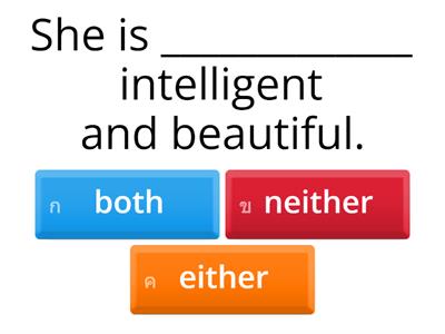 Correlative conjunctions 