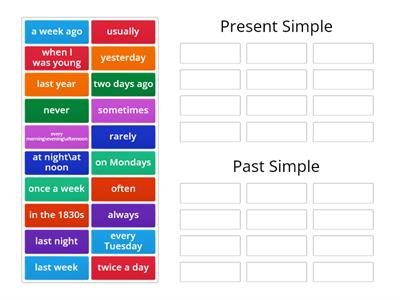  Present and Past Simple - Time markers