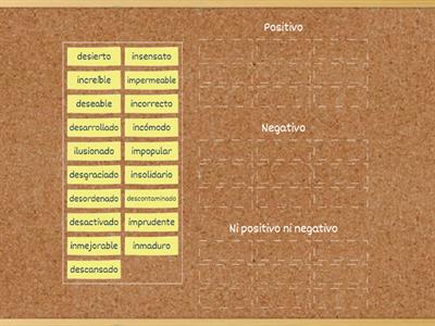 PREFIJOS + ADJETIVOS