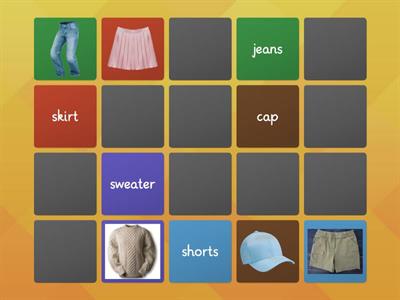 Y2 Topic 7 (Clothing) 1