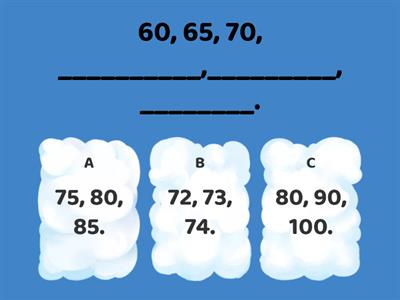 Skip Counting by 1s, 5s, and 10s