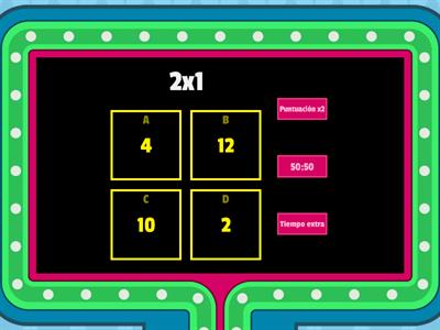 Tabla del 2 concurso