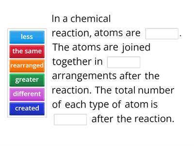 Chemical Reactions Year 8