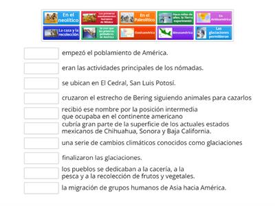 DEL POBLAMIENTO DE AMÉRICA AL INICIO DE LA AGRICULTURA.