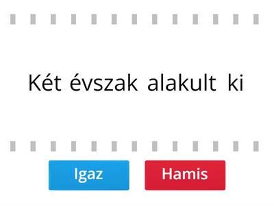 Meleg mérsékelt öv Igaz-Hamis