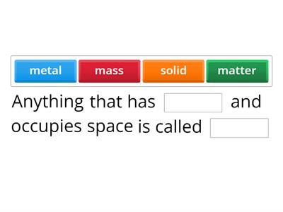 STATES OF MATTER Class 5