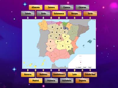 Provincias de España II- Zona Centro