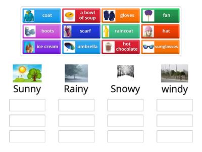 weather items