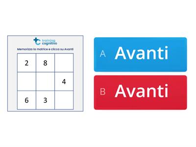 TrainingCognitivo.it | Memoria di lavoro: Somme su matrici