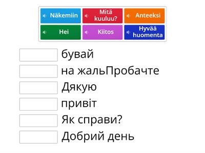 Testi: Fraaseja suomi-ukraina