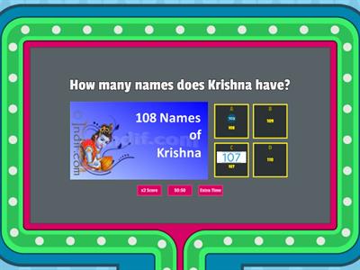 BRUNDAVAN EM SCHOOL, Chittoor, Gamebased quiz on Krishnashtami