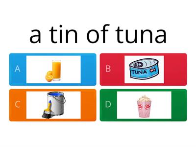  food containers quiz